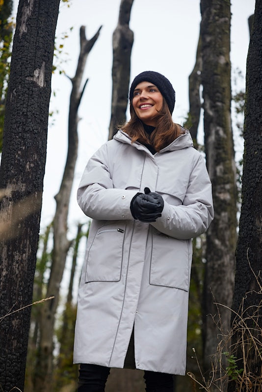 Normann Knee-Length Hooded Rain Coat 4364-4559-0